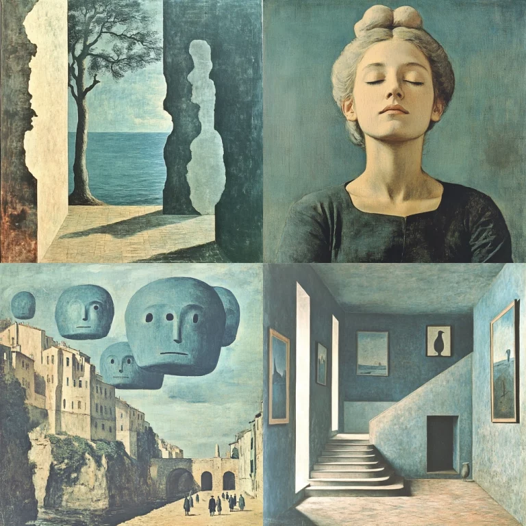 Muted Surrealist Palette - Midjourney style sref code