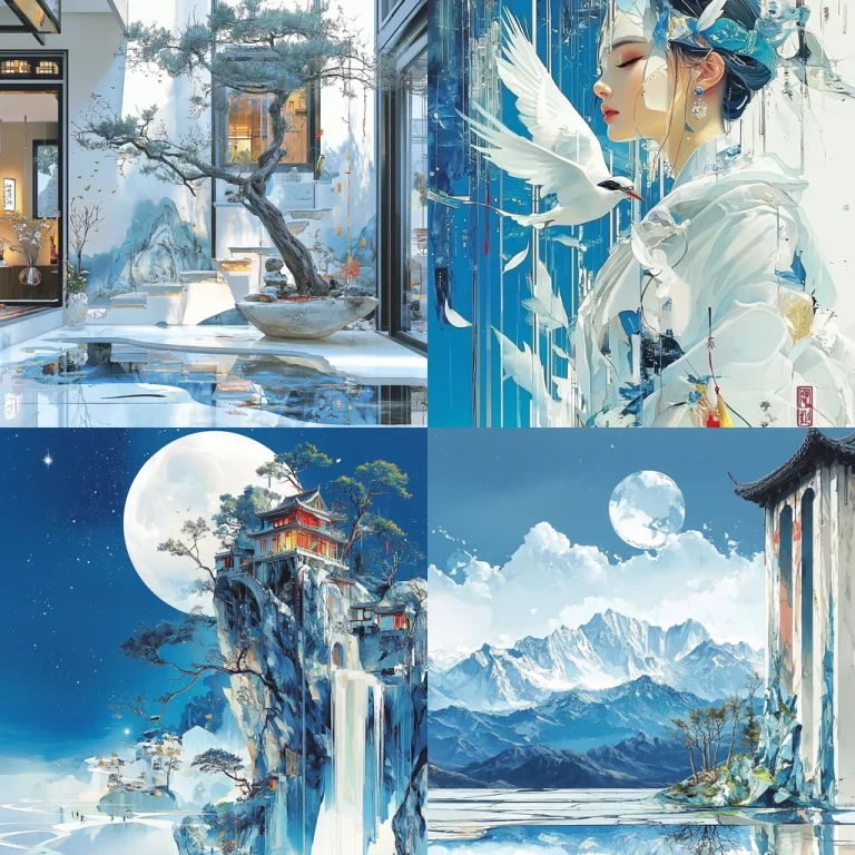 Cool Blue Scenic Realism - Midjourney style sref code