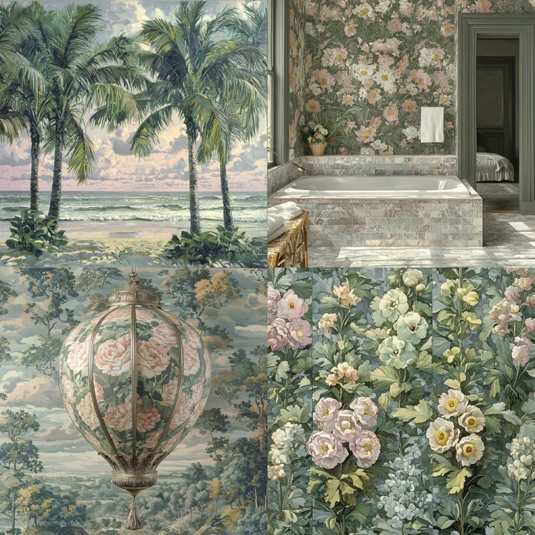 Pastel Floral and Coastal Charm - Midjourney style sref code