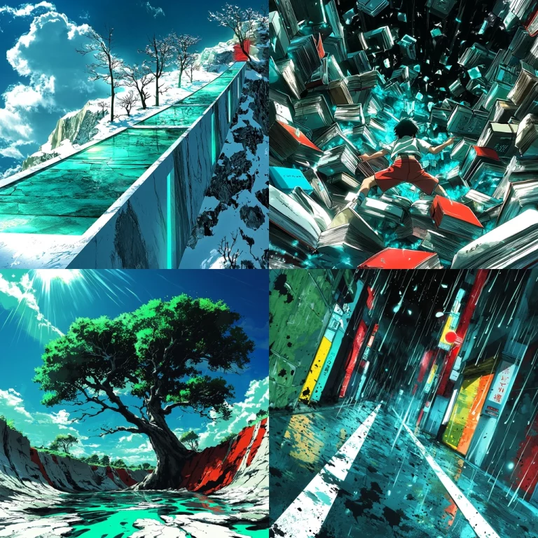 Vibrant Contrast with Dynamic Perspective - Midjourney style sref code