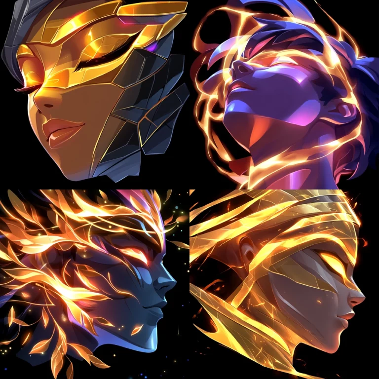 Luminous Dynamic Portraits - Midjourney style sref code