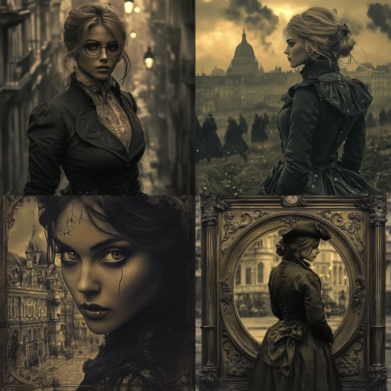 Sepia Tone Victorian Imagery - Midjourney style sref code