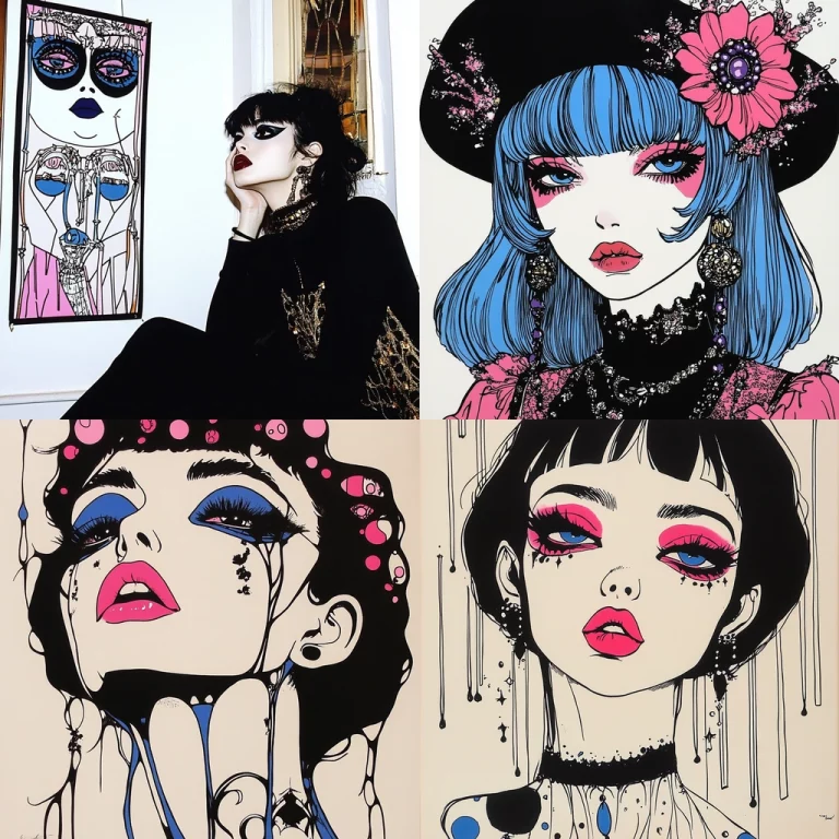 Bold Contour with Neon Accents - Midjourney style sref code