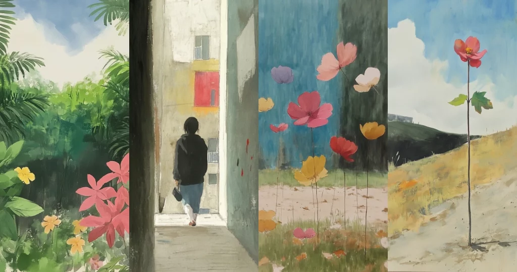 Vibrant Pastel Brushwork - Midjourney style sref code