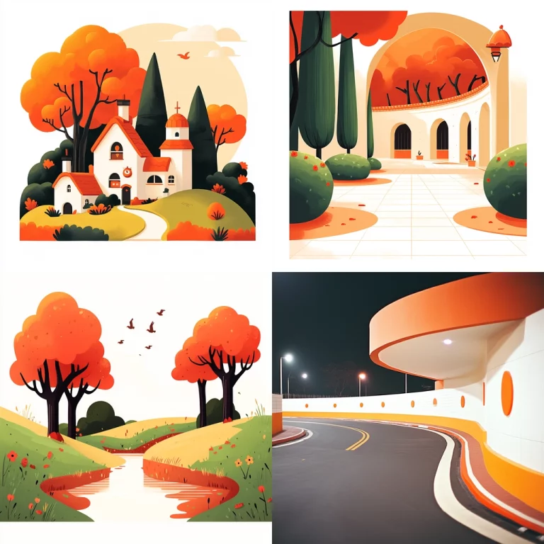 Vibrant Warm Landscapes - Midjourney style sref code