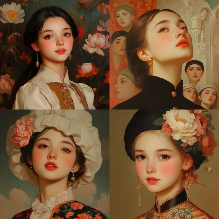 Soft Florals with Muted Tones - Midjourney style sref code