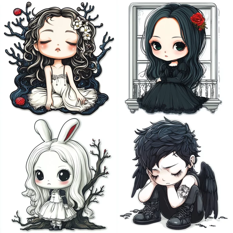 Monochrome Cartoon Contrast - Midjourney style sref code