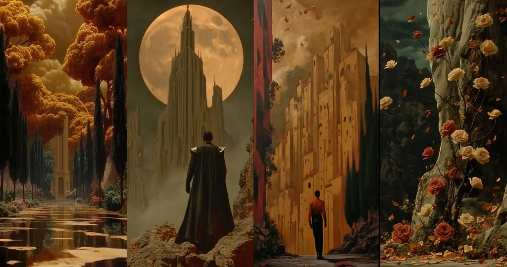 Warm Golden Tones with High Contrast - Midjourney style sref code