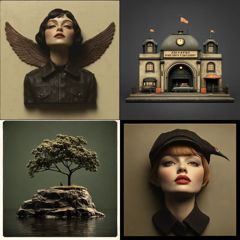 Vintage Earthy Render - Midjourney style sref code