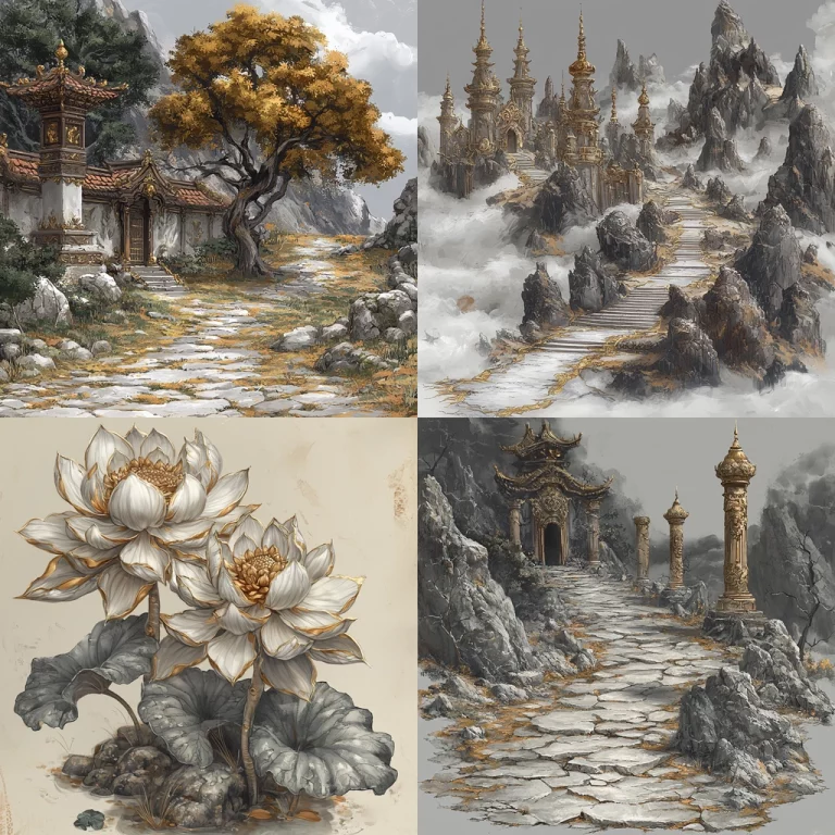 Golden Inkstone Realism - Midjourney style sref code