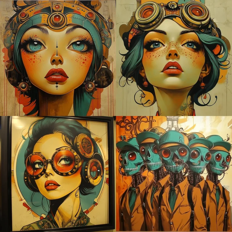 Techno Futurist Portraits - Midjourney style sref code