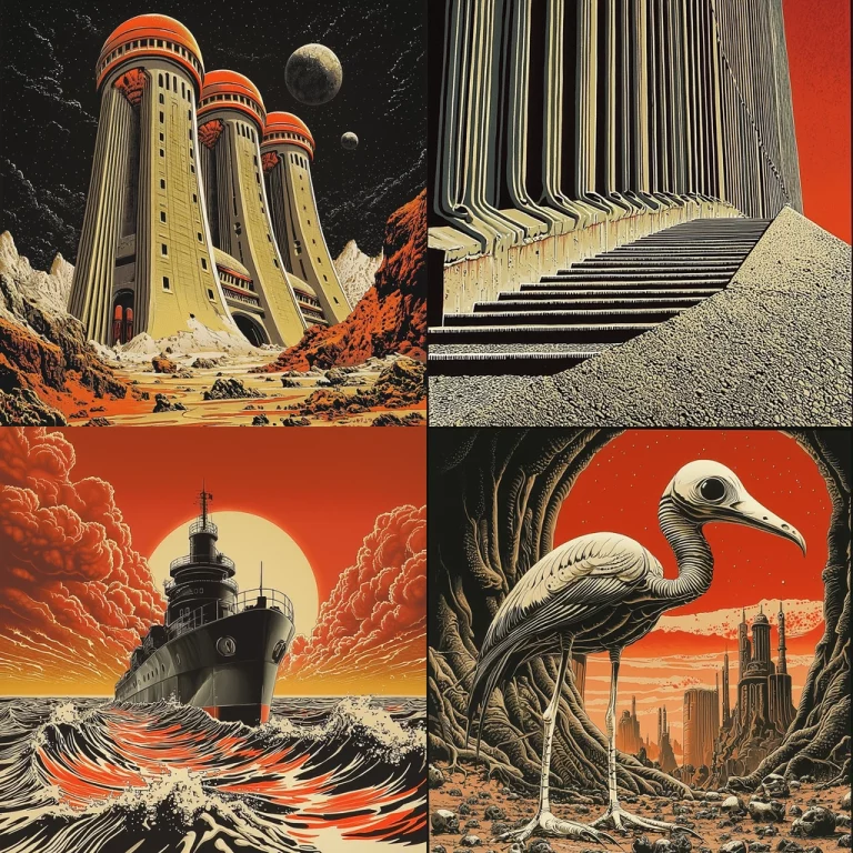 Bold Orange Contrast - Midjourney style sref code