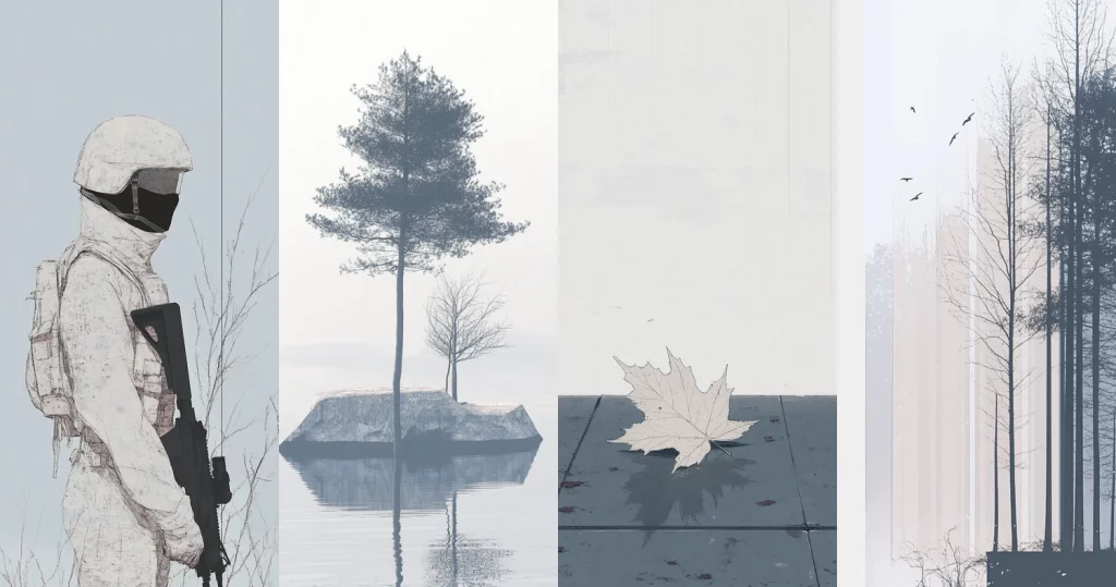 Muted Monochrome Atmospheric - Midjourney style sref code