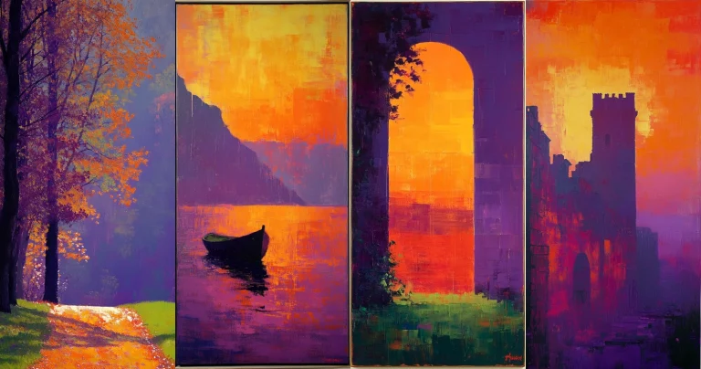 Vibrant Sunset Hues - Midjourney style sref code