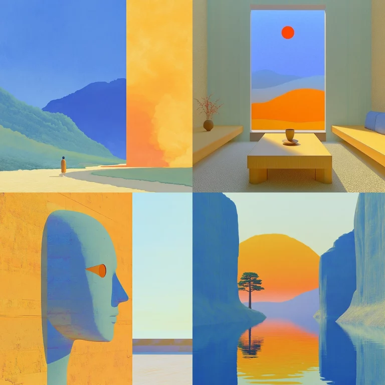 Soft Light and Bold Color Harmonies - Midjourney style sref code