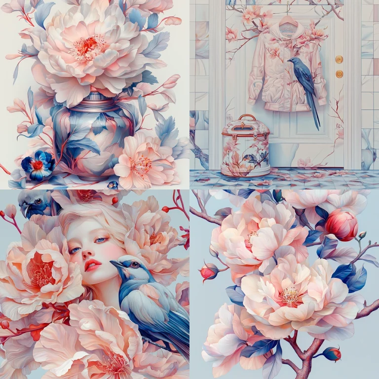 Soft Floral Realism - Midjourney style sref code