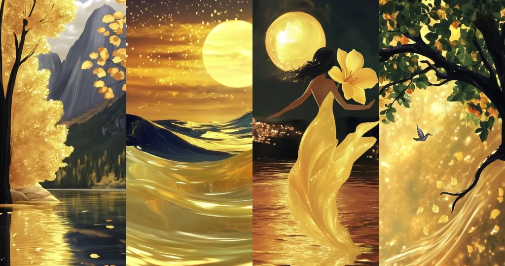 Golden Light Reflections - Midjourney style sref code