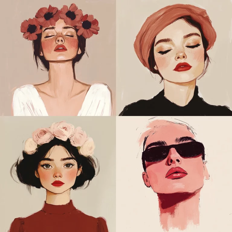 Muted Pastel Figure Portrait - Midjourney style sref code