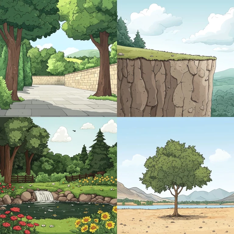 Cartoon Pastoral Scenery - Midjourney style sref code