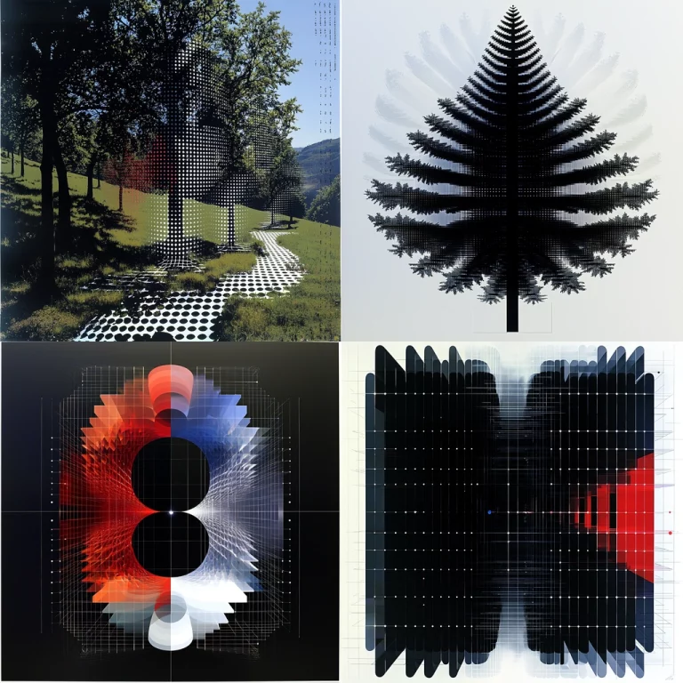 Geometric Gradient Geometry - Midjourney style sref code