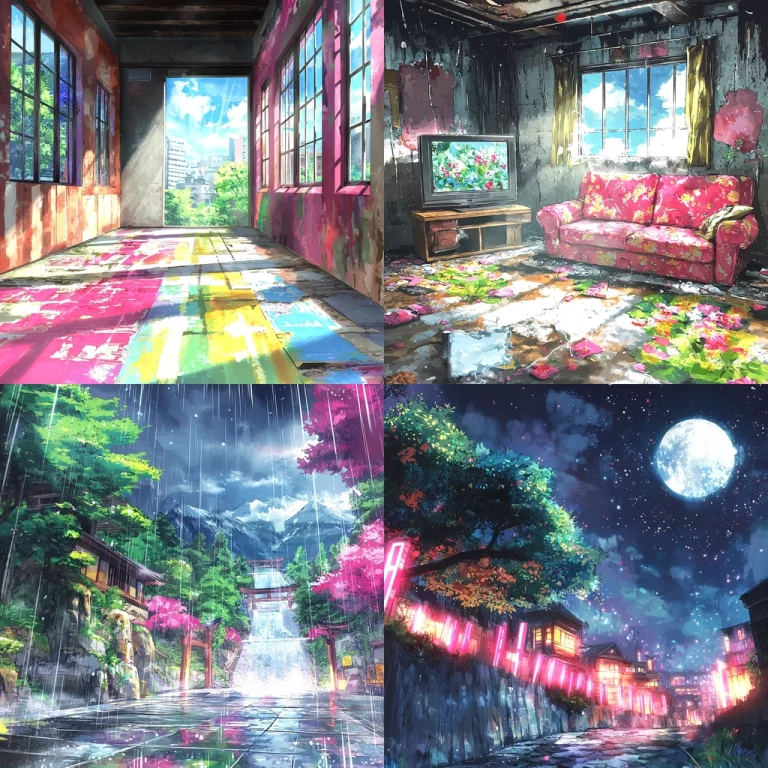 Vivid Colorful Lighting Reflection - Midjourney style sref code