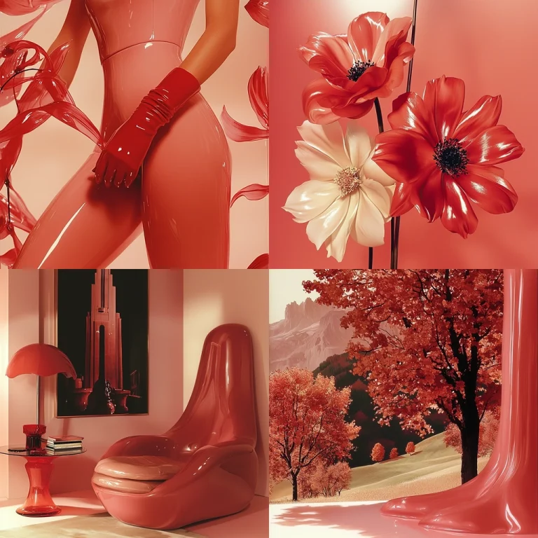 Glossy Red Realism - Midjourney style sref code