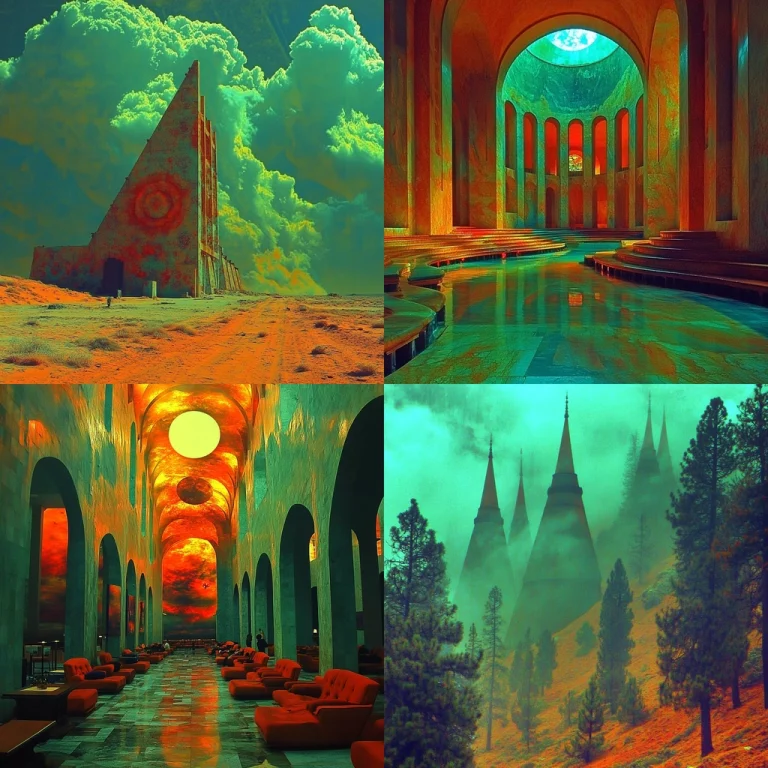 Vivid Architecture Dreamscape - Midjourney style sref code