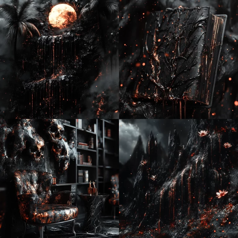 Dark Iridescent Gothic - Midjourney style sref code