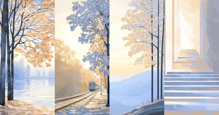 Pastel Landscape Reflection - Midjourney style sref code