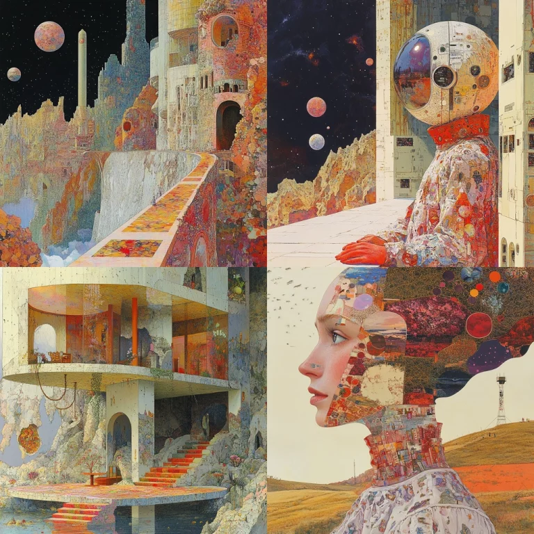 Cosmic Futuristic Textures - Midjourney style sref code