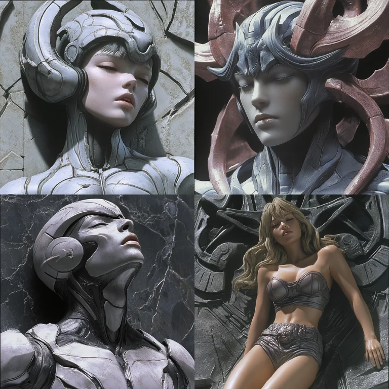 Metallic Sculptural Realism - Midjourney style sref code