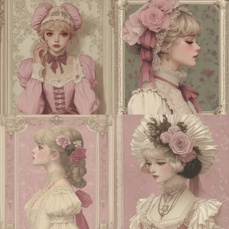 Pastel Victorian Elegance - Midjourney style sref code 