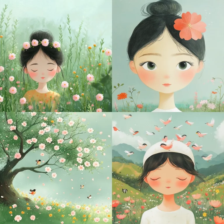 Pastel Floral Serenity - Midjourney style sref code