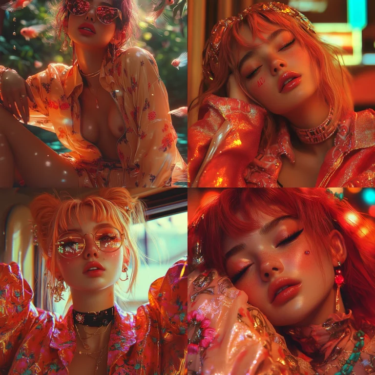 Vivid Floral Luminescence - Midjourney style sref code