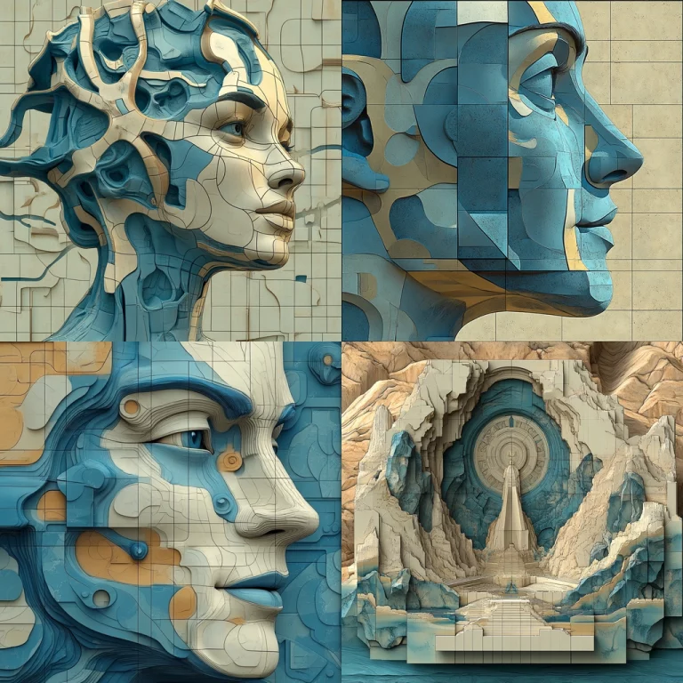 Topographic Relief Patterns - Midjourney style sref code