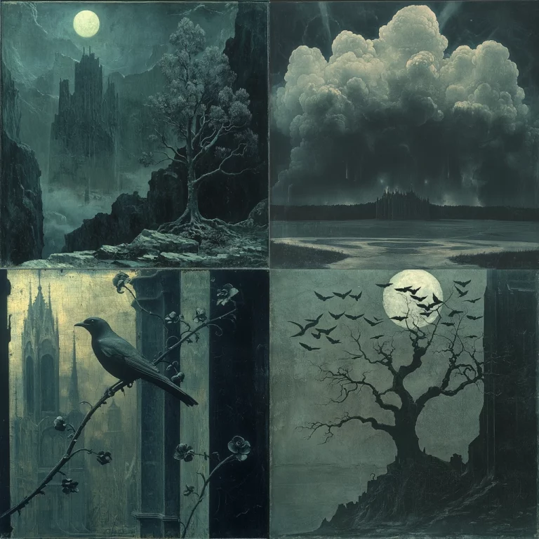 Nocturnal Gothic Realism - Midjourney style sref code