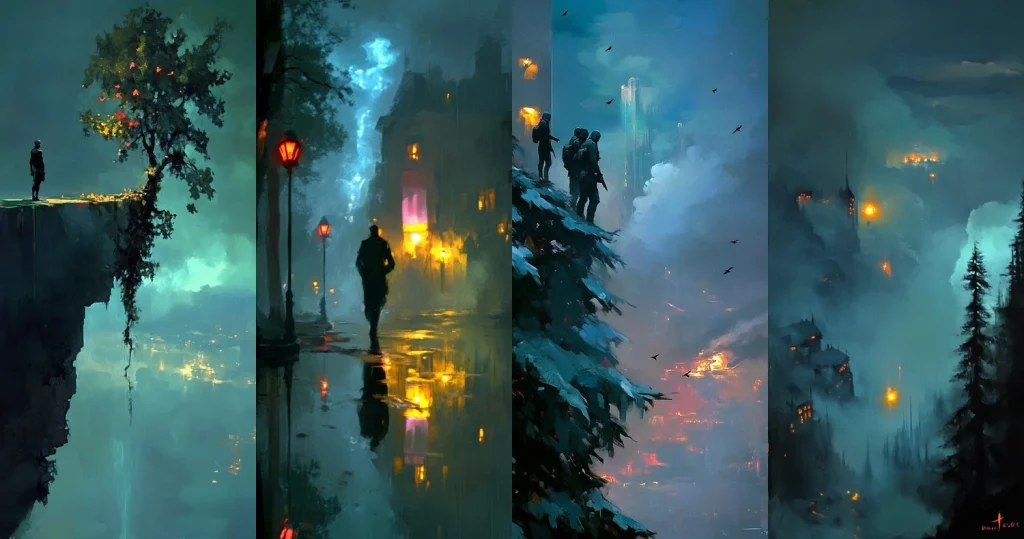 Misty Illuminations - Midjourney style sref code