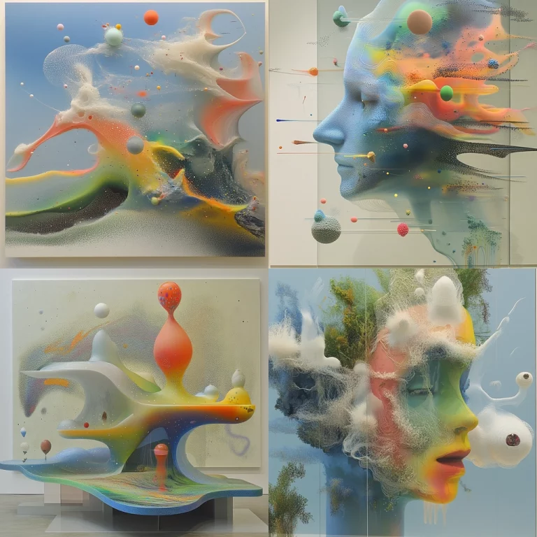 Vivid Gradient Textural Flow - Midjourney style sref code