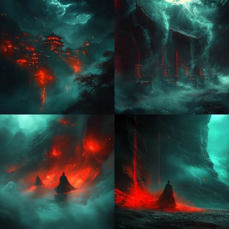 Luminous Fog with Dark Hues - Midjourney style sref code