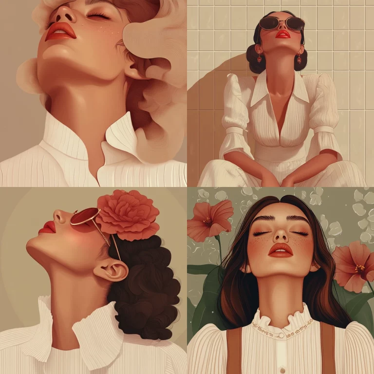 Warm Tone Textural Illustration - Midjourney style sref code