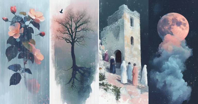 Moonlit Dreamscape in Pastel - Midjourney style sref code