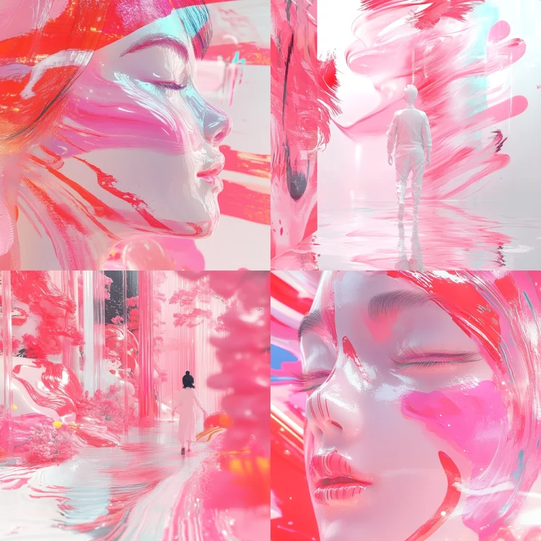 Vibrant Brushstroke Dreamscape - Midjourney style sref code