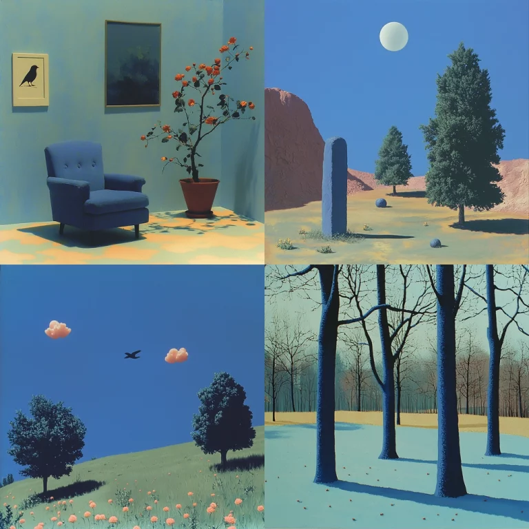 Cool Nostalgic Surrealism - Midjourney style sref code