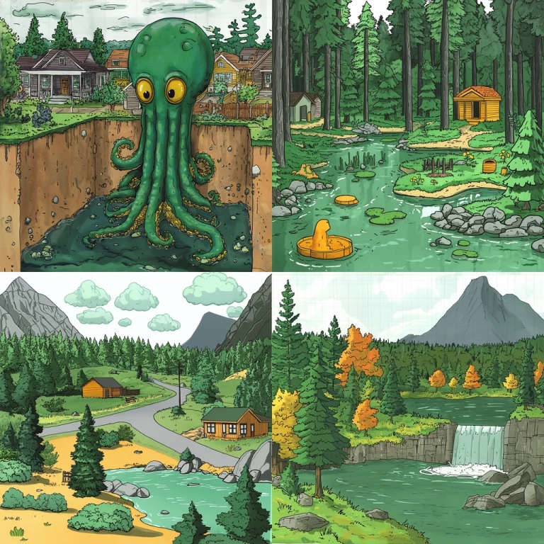 Vibrant Cartoonish Forest Scenes - Midjourney style sref code
