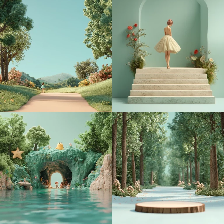 Pastel Landscape Illumination - Midjourney style sref code