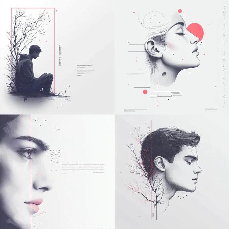 Minimalist Linework Fusion - Midjourney style sref code