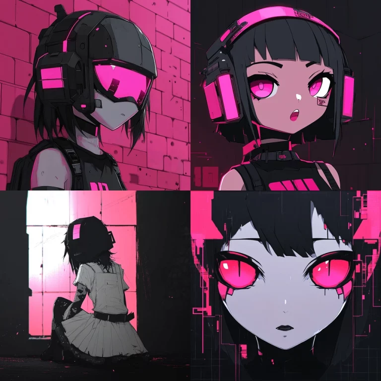 Cyberpunk Pink Lighting - Midjourney style sref code