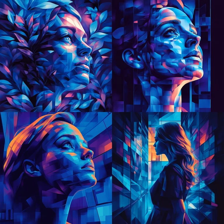 Vivid Geometric Lighting - Midjourney style sref code