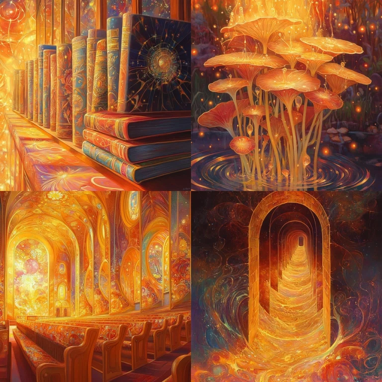 Radiant Golds with Swirling Textures - Midjourney style sref code