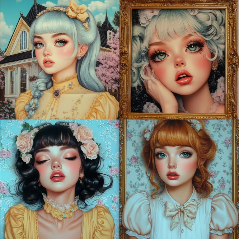 Pastel Victorian Portraits - Midjourney style sref code 